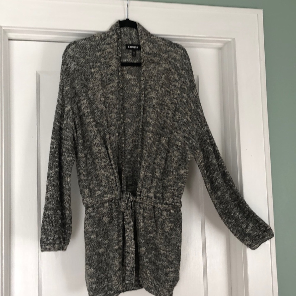 Express Black and White Cardigan
